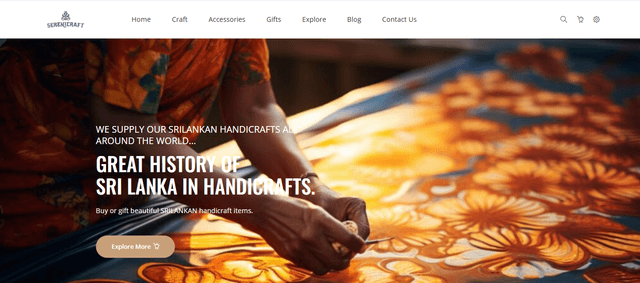 Serenicraft Web Development Project screenshot